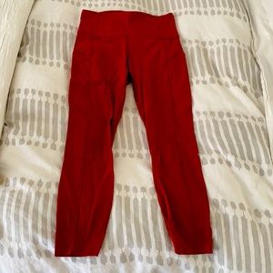 Lululemon brick 7/8 leggings